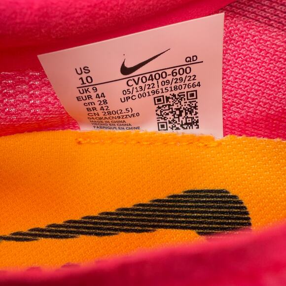 Nike ZoomX Dragonfly Mens Size 10 Hyper Pink Black Track Spikes CV0400-600 NEW - Picture 7 of 7